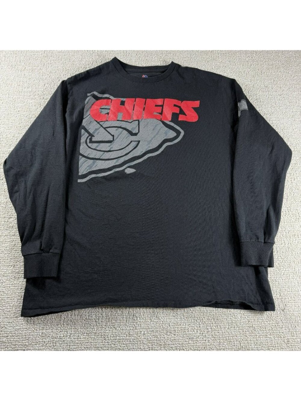 Majestic Kansas City Chiefs NFL Reflective Elite T-shirt Black Men's Size XL